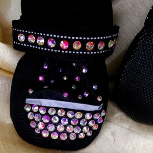 Glam Doggie Shoes with mesh storage bag-New